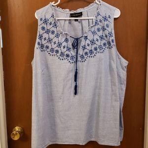 Womens Sleeveless Top, Lane Bryant, Sz 22